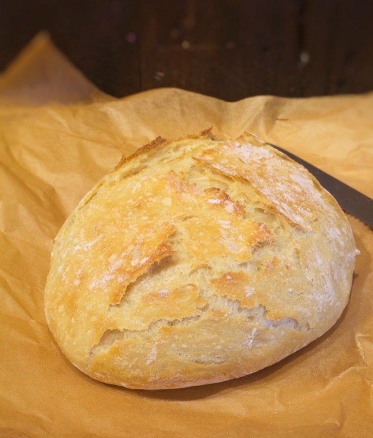 Weight Watchers Rustic Artisan Bread- No Knead