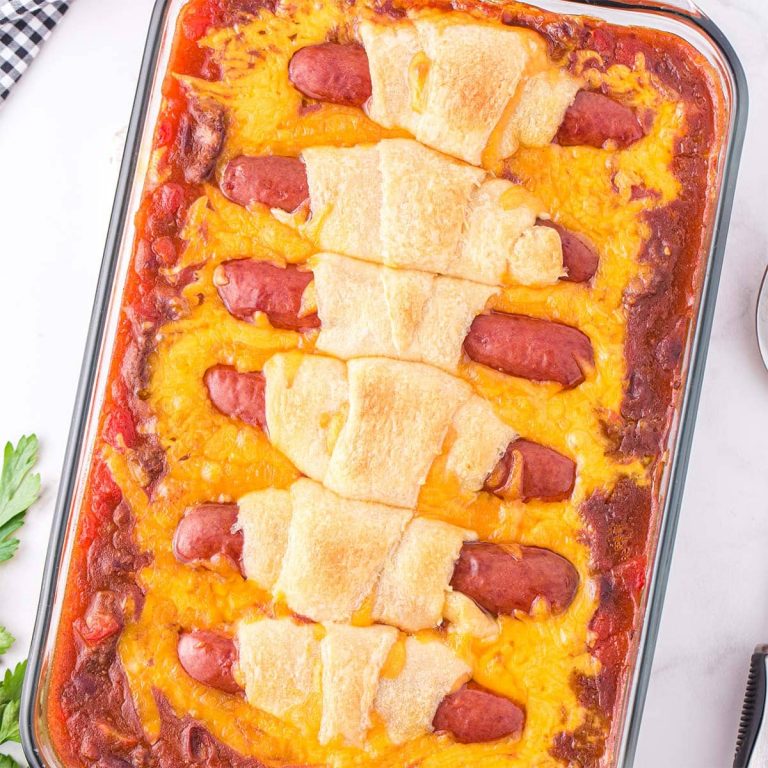 Chili Cheese Dog Casserole