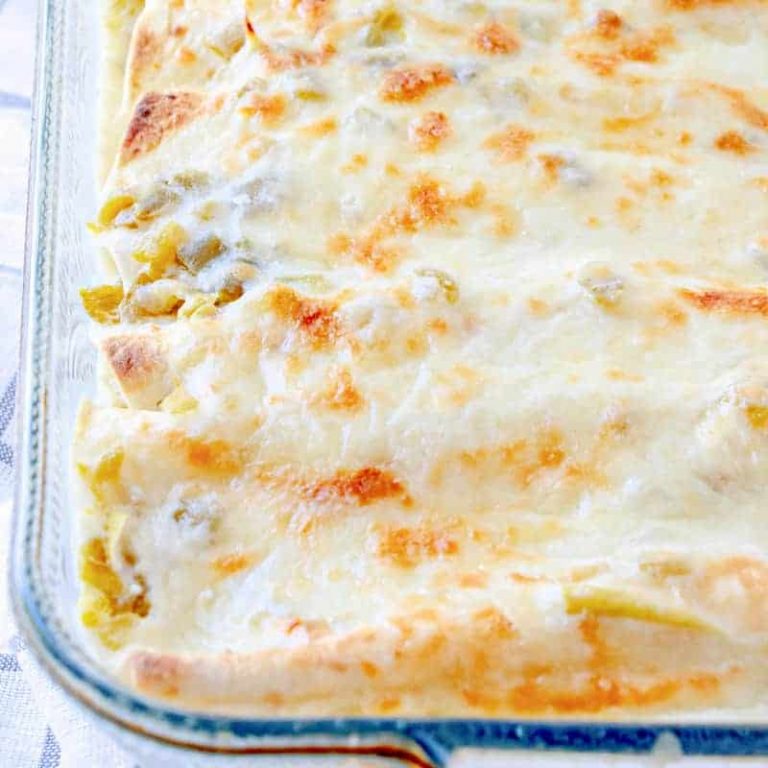 White Chicken Enchiladas￼