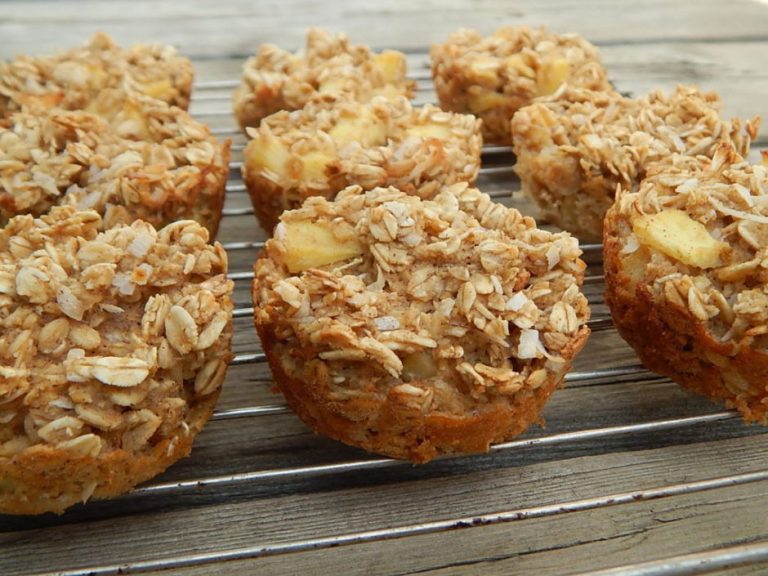 Pineapple coconut oatmeal muffins