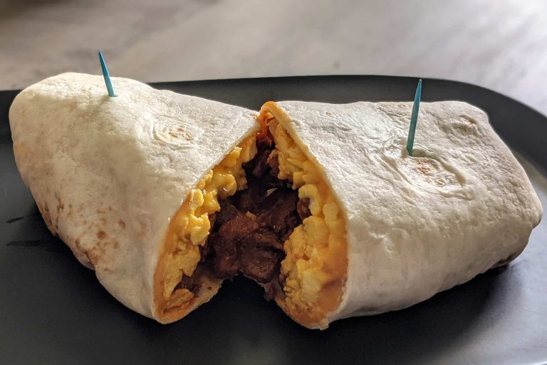 Weight Watchers breakfast potato burrito