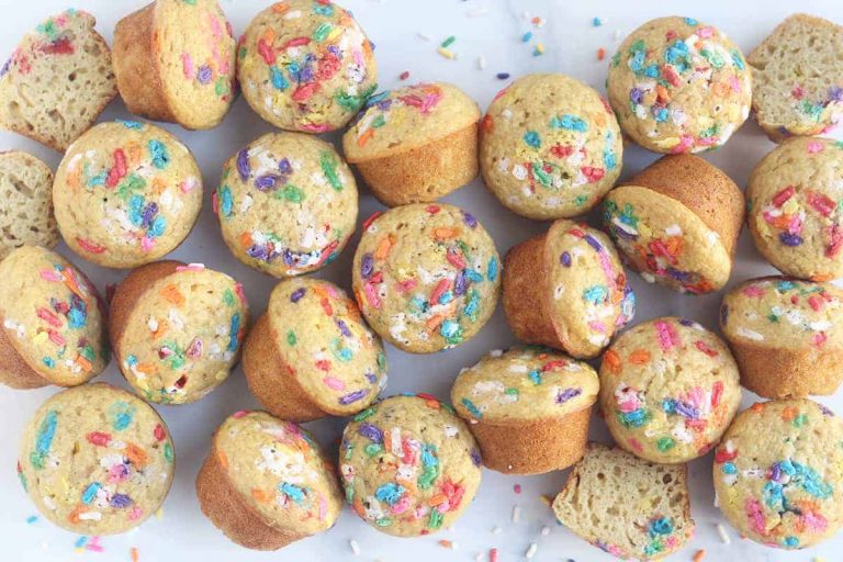 Birthday Cake power muffins