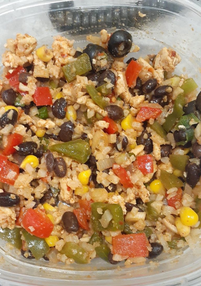 Mexican cauliflower rice bowl