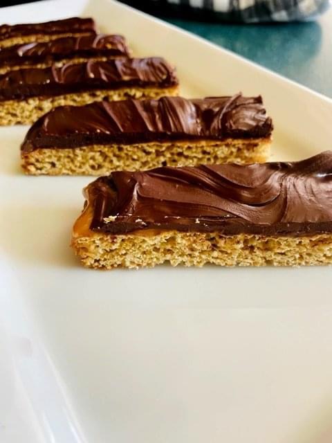 Twix Cookie Cake Bars