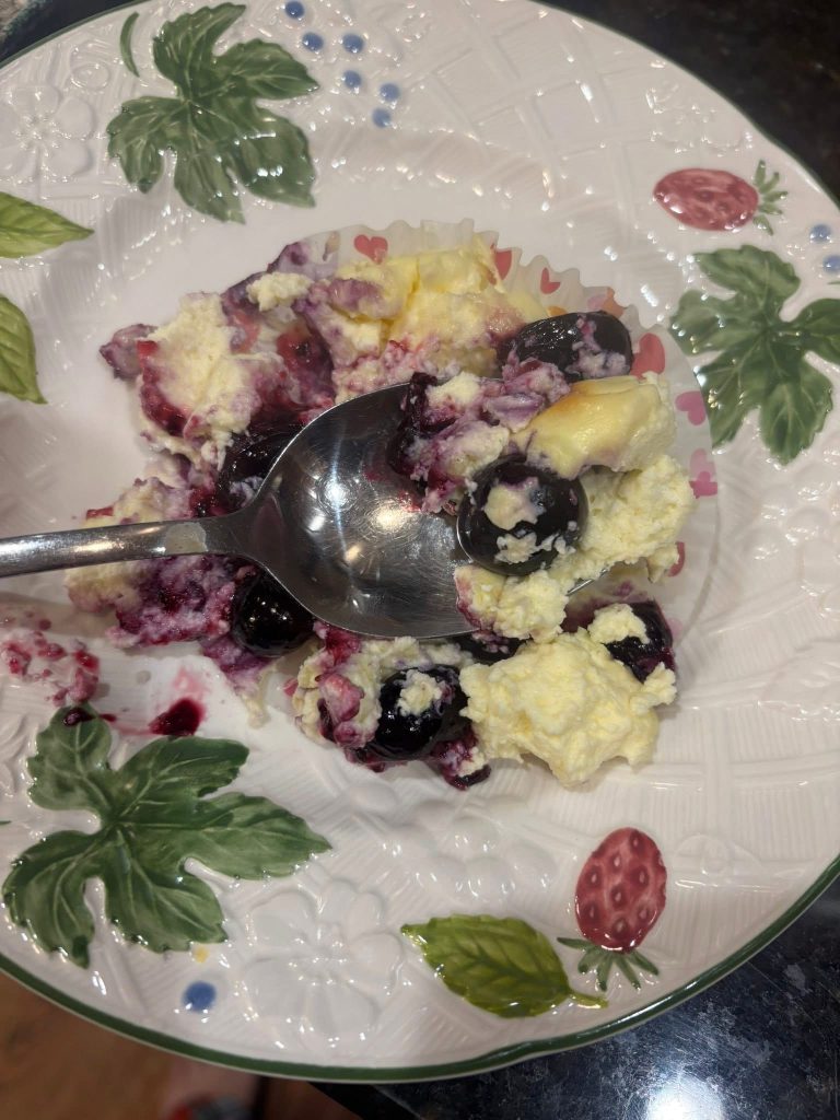 Low carb blueberry muffin