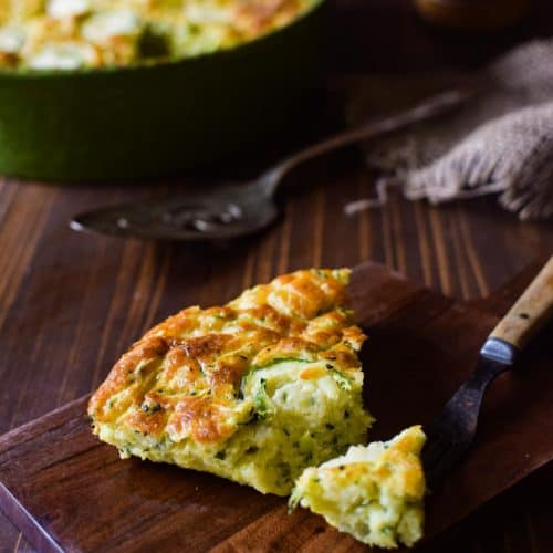 cheese zucchini crustless pie