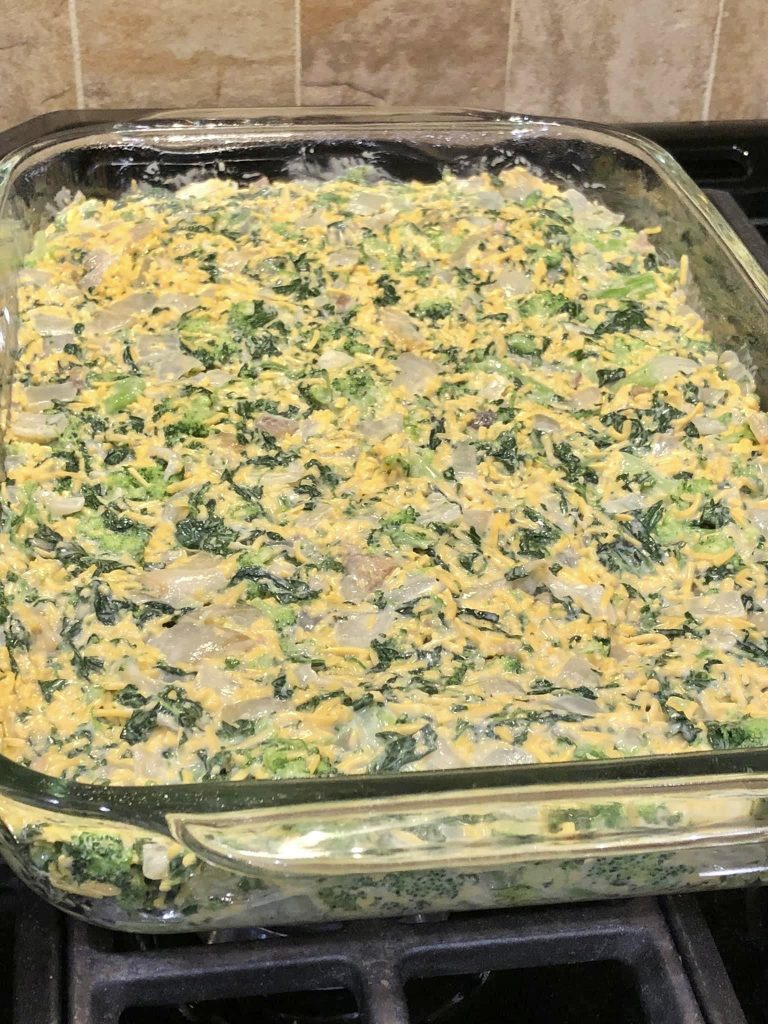 Fried Onion Vegetable Casserole