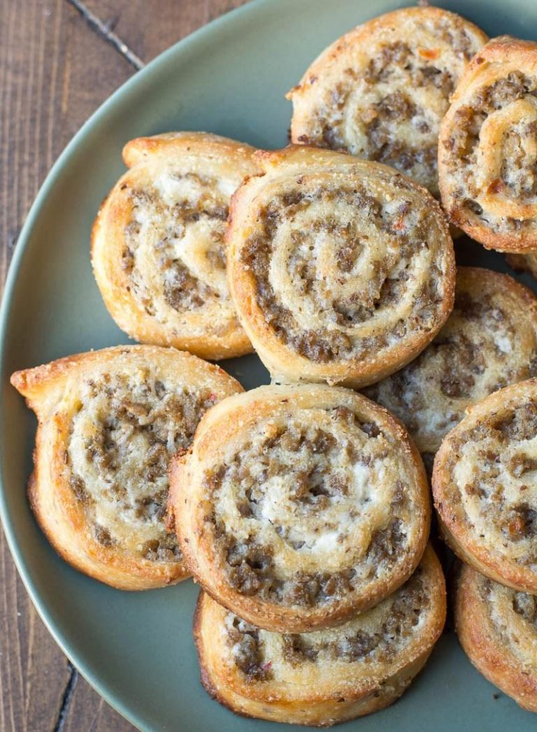LOW-POINT SAUSAGE CREAM CHEESE PINWHEELS