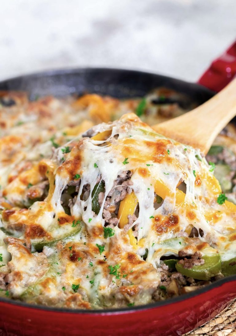 Philly Cheesesteak Casserole