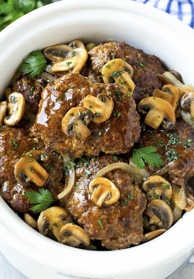 Slow Cooker Salisbury Steak