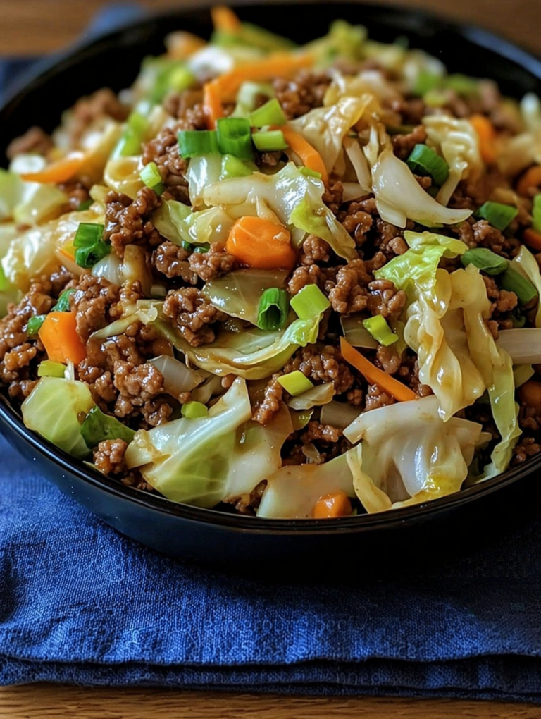 Ultra Low-Point Ground Beef & Cabbage Stir Fry