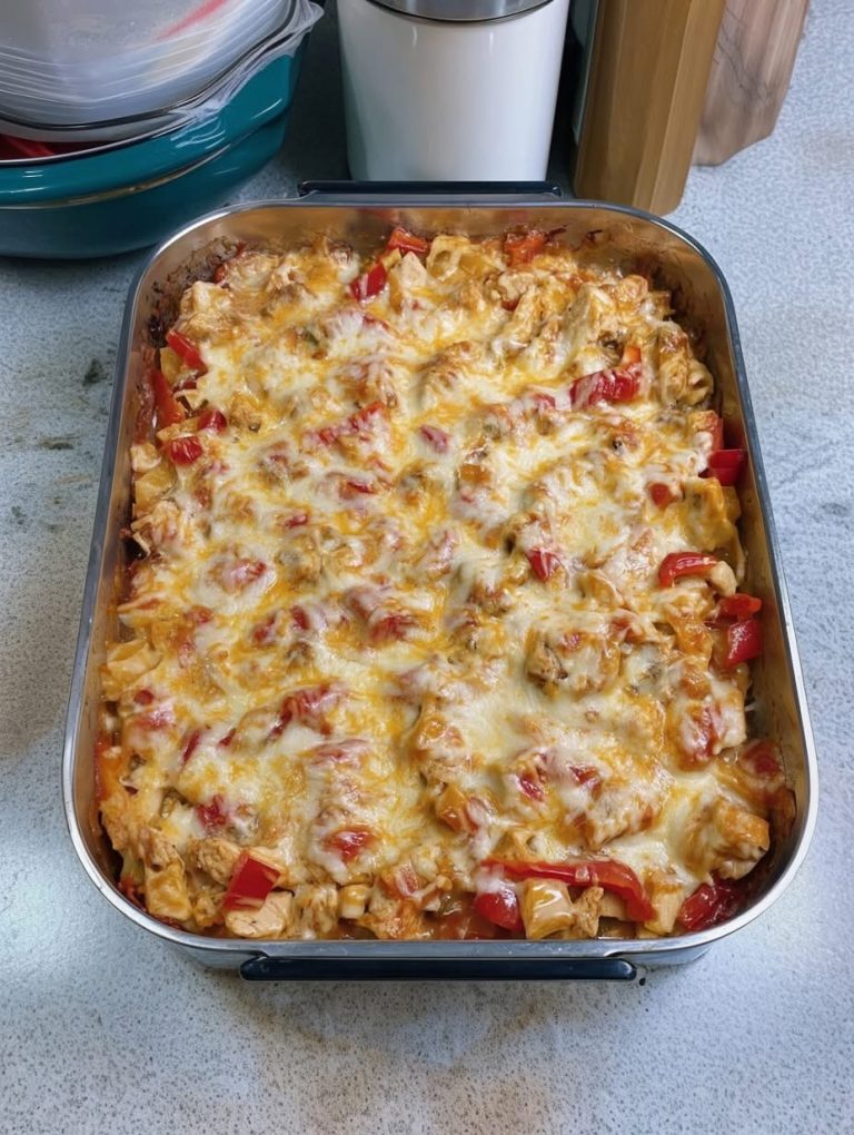 Weight Watchers Cheesy Chicken Fajita Casserole 🌮🧀