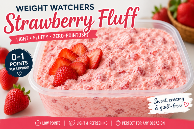 Zero-Point(ish) Weight Watchers Strawberry Fluff