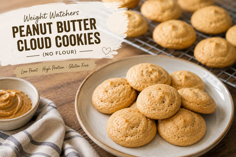Weight Watchers Peanut Butter Cloud Cookies (No Flour)