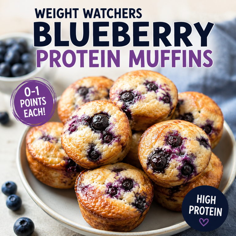 0-1 Point Blueberry Protein Muffins