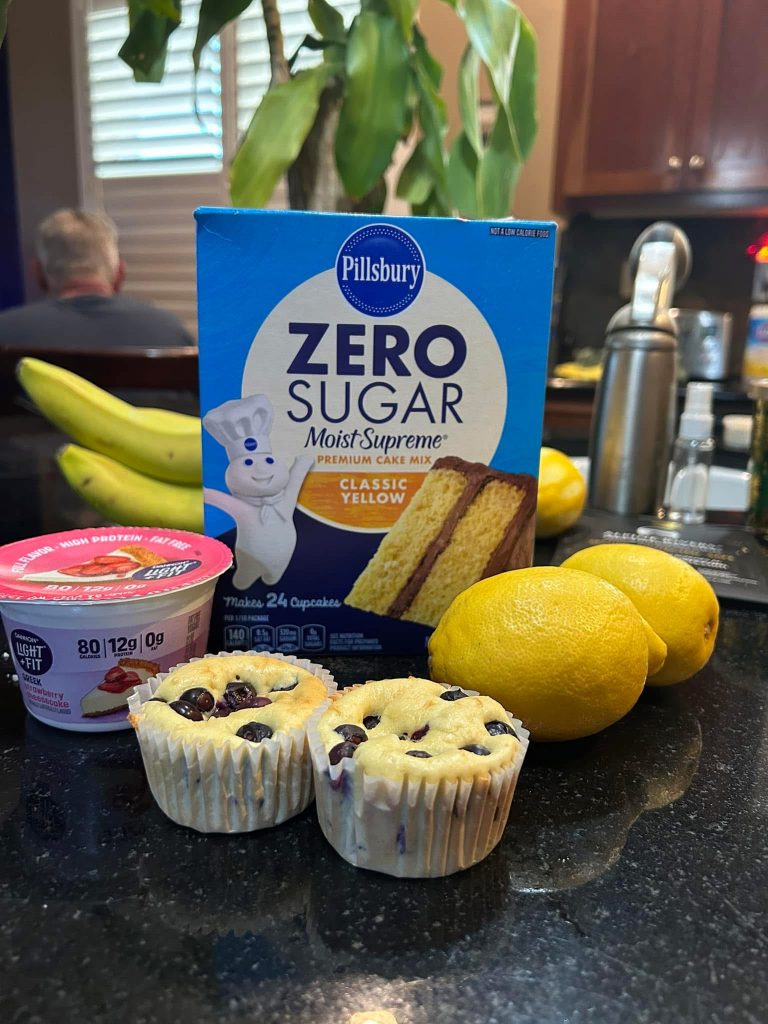 Best WW Blueberry lemon protein cupcakes